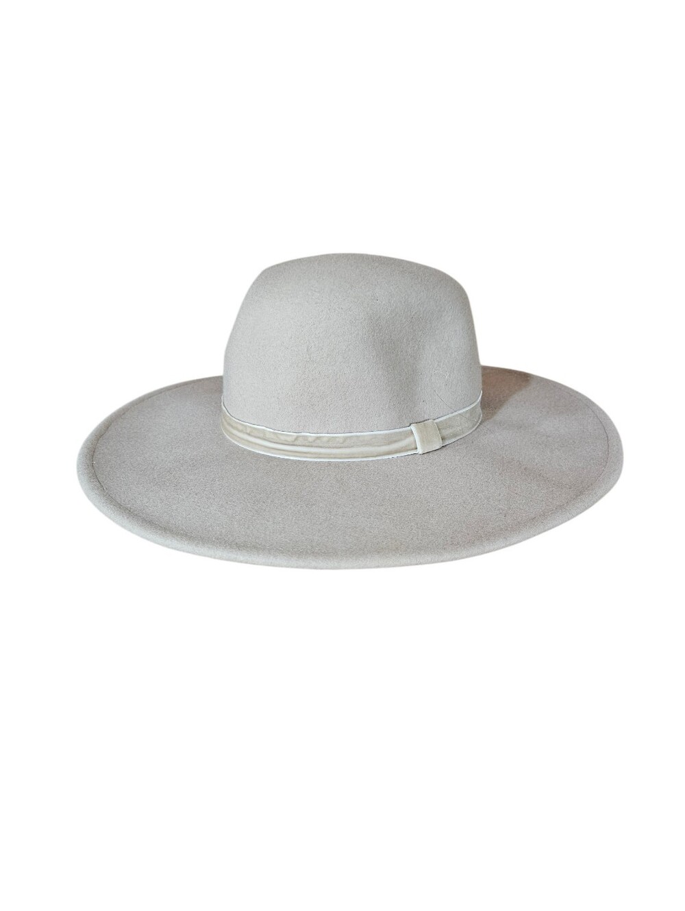 NWT A New Day Wide Brim Felt Fedora Hat - Cream